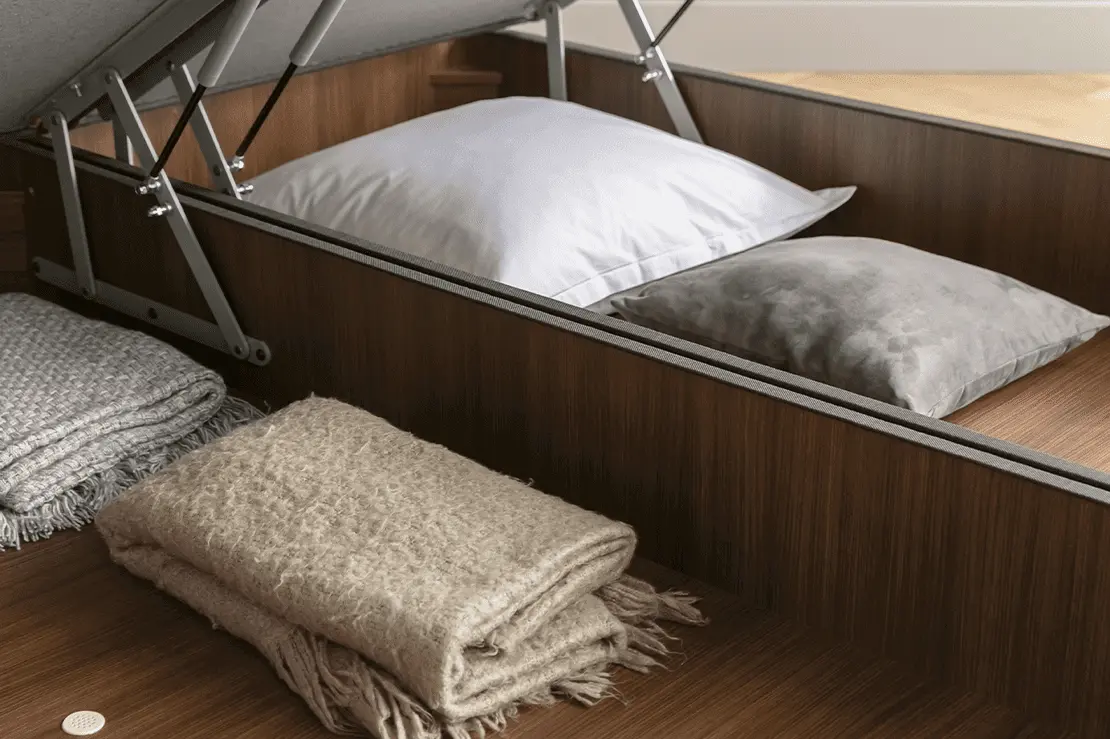 Un coffre sous le lit : les avantages de ce rangement